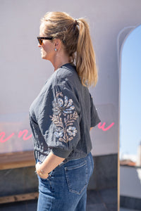 Bomber Manga Lentejuelas